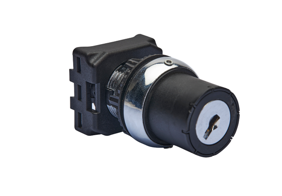 22.5mm Metal Lock & Key Selector Switch Push Buttons